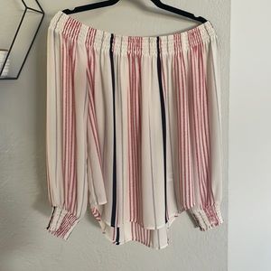 Red, white and navy blue!